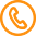 small orange phone icon